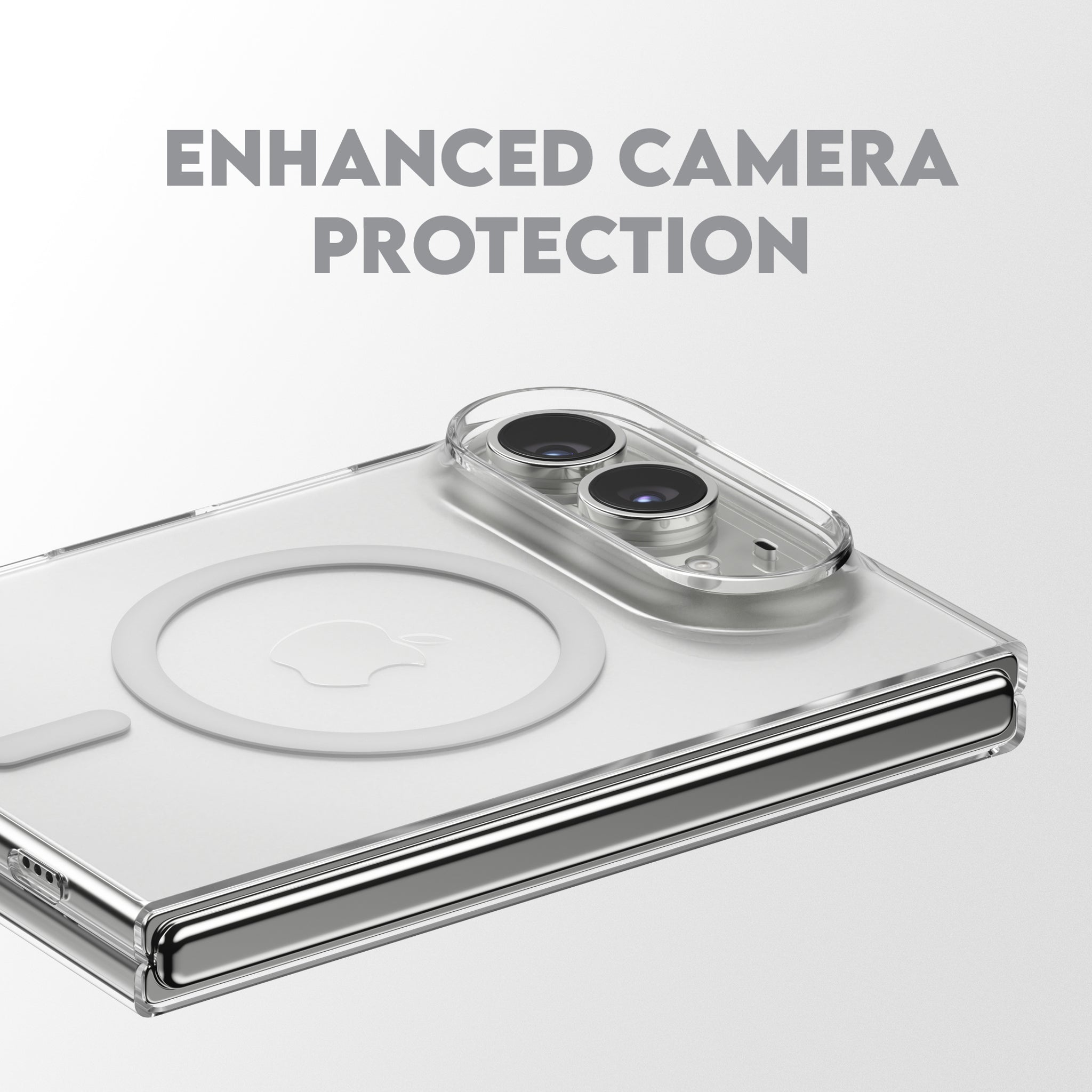 CARE™ by PanzerGlass® SL1M Case Transparent m. Weiss MagSafe iPhone Duo